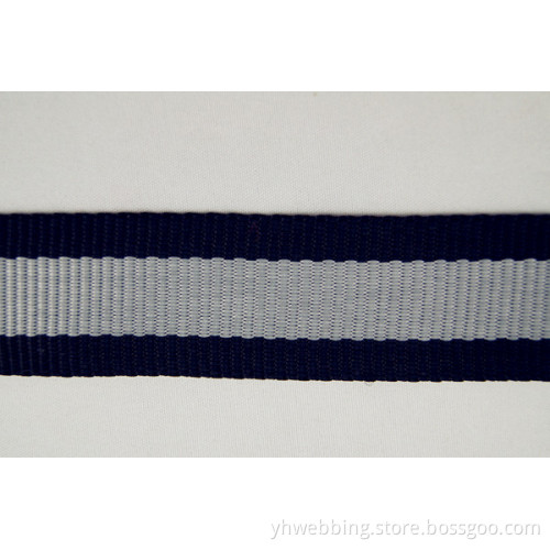 Grey and Black 100% Nylon Webbing